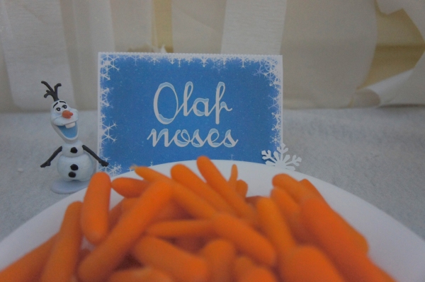 Frozen themed food - Olaf Noses