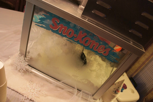 Frozen themed food - Sno-Cone machine