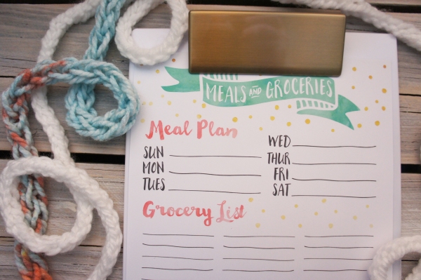 Little House on the Circle: Meal Plan & Grocery List Printable
