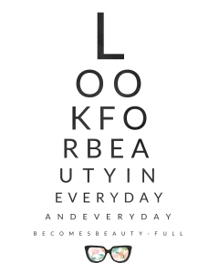 Look For Beauty Eye Chart